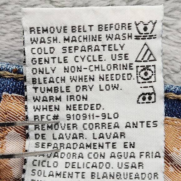 Vintage 90s Nobo No Boundaries Jeans Womens 9 Juniors Low Rise Capri Snap Hem - Picture 8 of 13